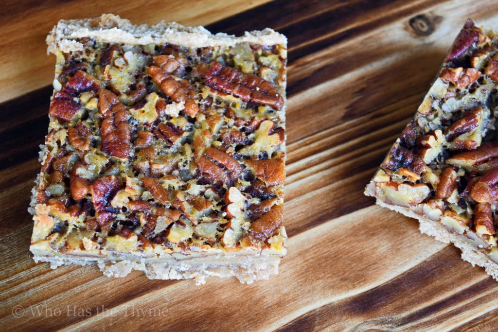 Easy Healthy Gluten Free Pecan Pie Bars