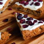 Gluten Free Holiday Cranberry Bliss Bars
