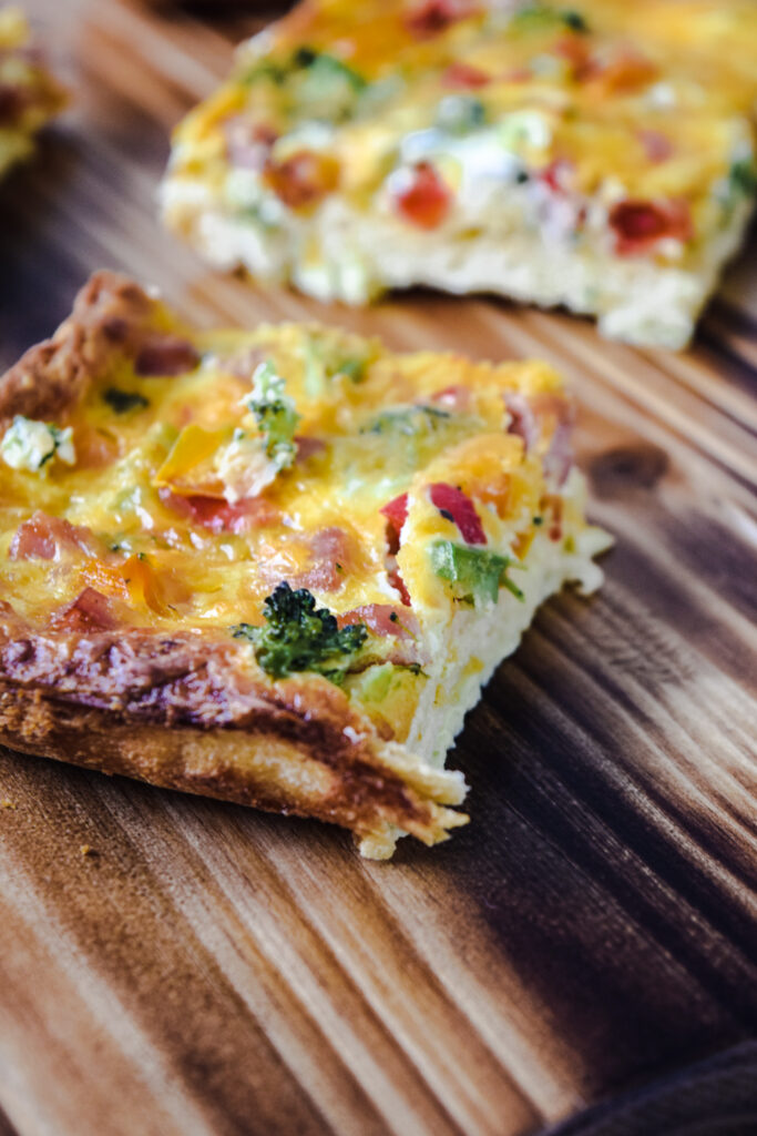 Crescent Roll Quiche with Diced Veggies