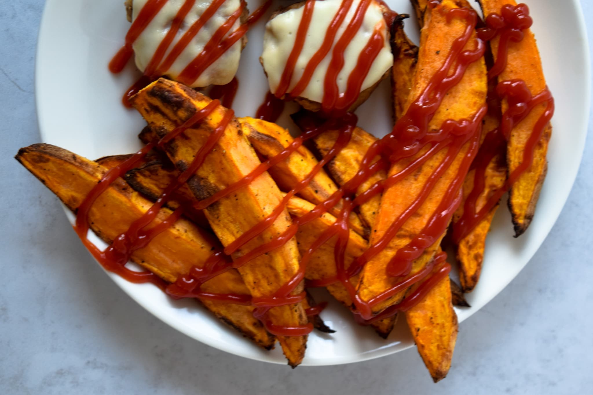 healthy sweet potato fries from air fryer for one