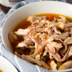 Chicken and Veggie Soup with BBQ Sauce