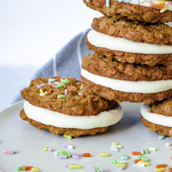 Stack of Gluten Free Oatmeal Cream Pies