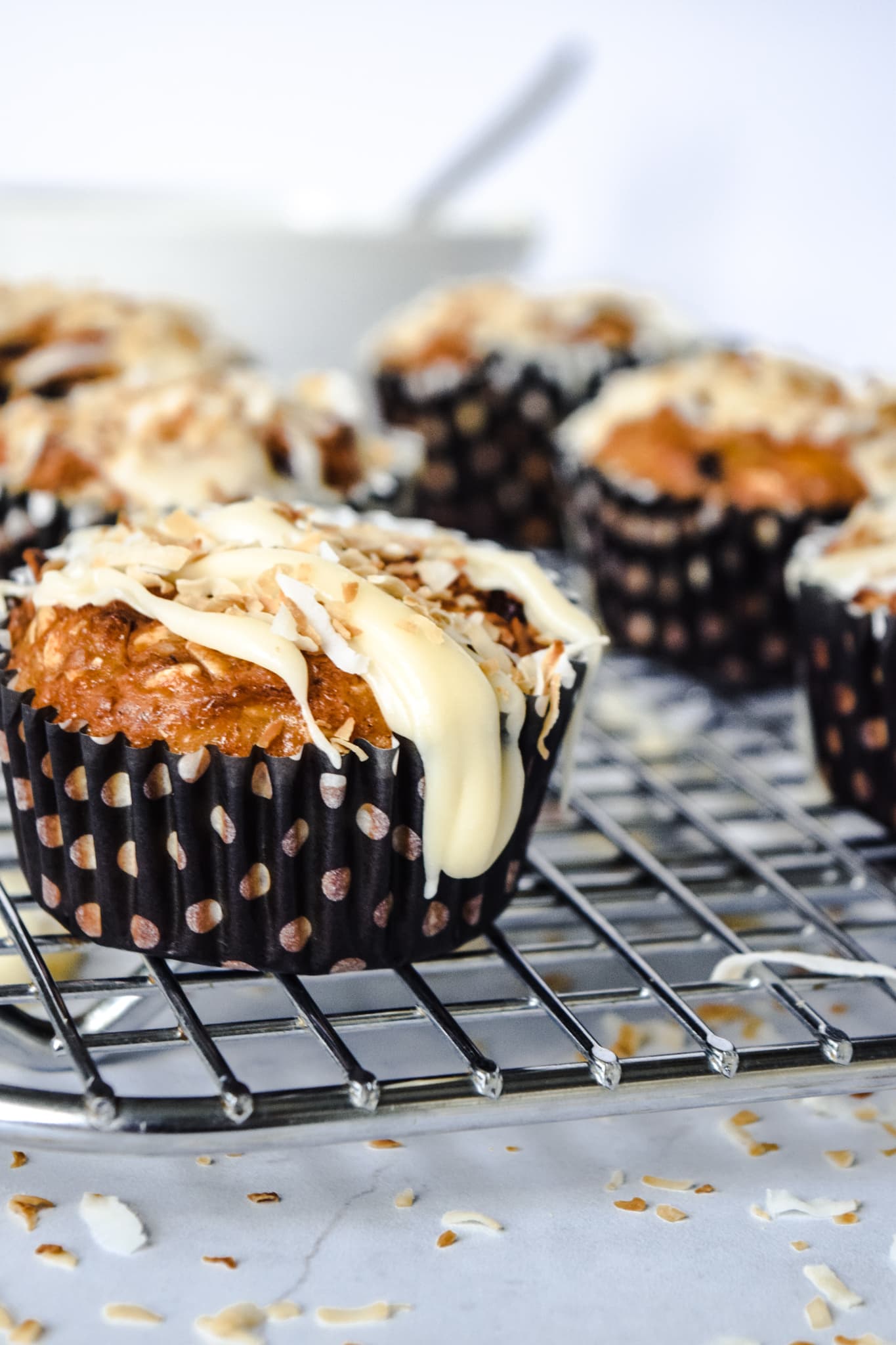 Coconut Baked Oatmeal Muffins