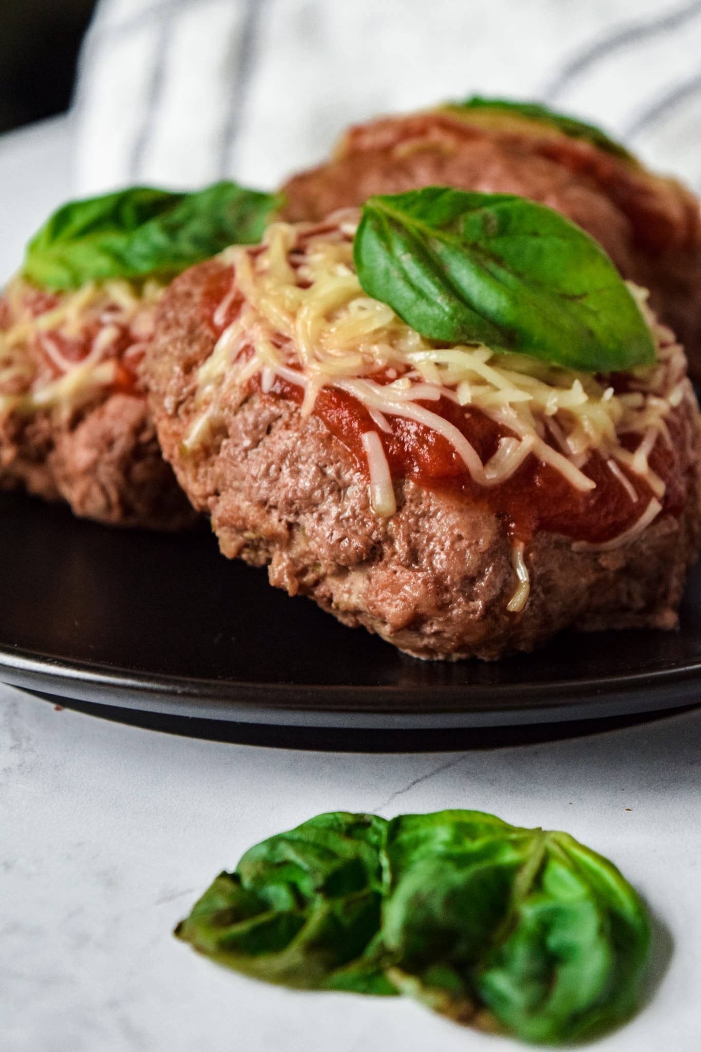 Chicken Parm Burgers with Basil