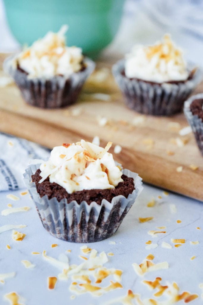 Cheesecake Bites with Toasted Coconut