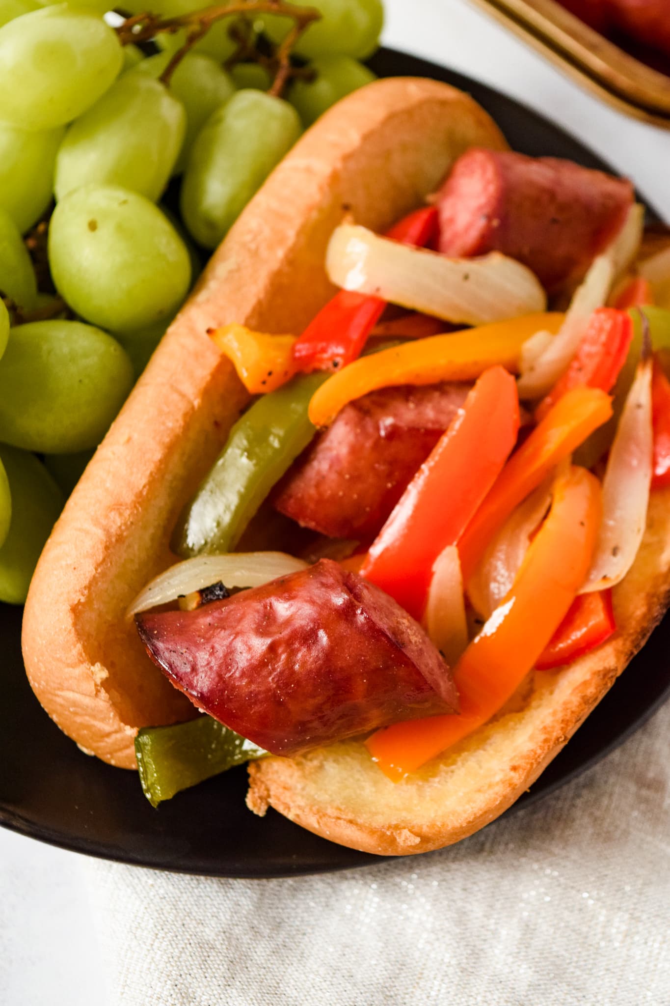 Gluten Free Sausage and Pepper Hoagie