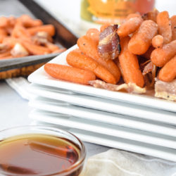 Roasted Maple Bacon Baby Carrots