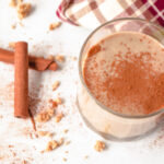 Healthier Holiday Eggnog with Cinnamon Sticks