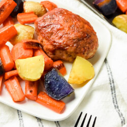 Mini Meatloaf with Roasted Veggies Supper