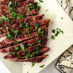 Broiled Skirt Steak with Parsley