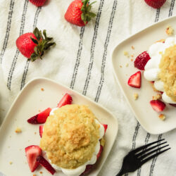 Gluten Free Strawberry Shortcake with Freshly Whipped Cream