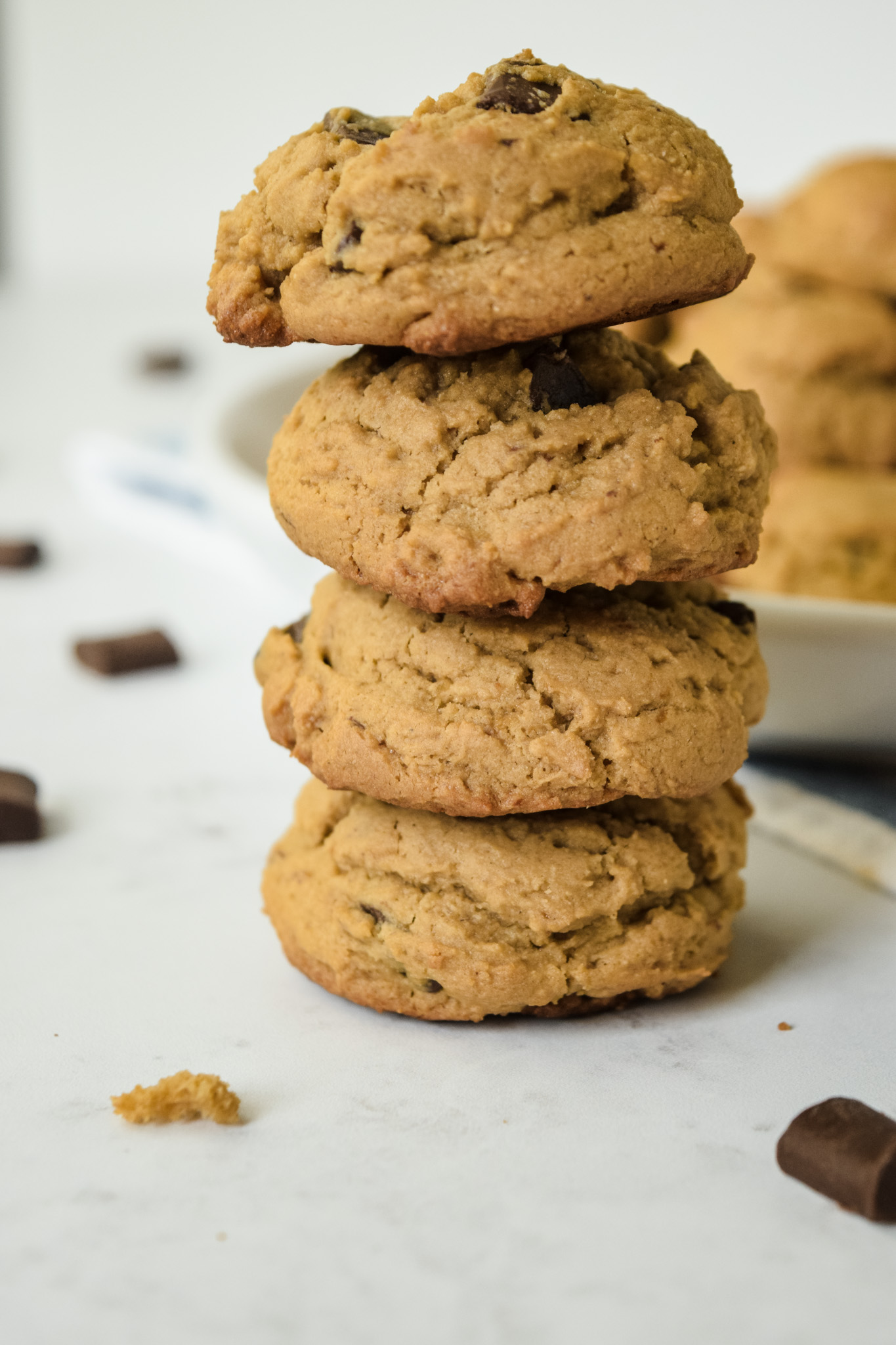 Stack of Miso Chocolate Chip Cookies from Katie Lee
