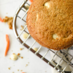 Gluten Free Carrot Cake Cookies on Cooling Rack