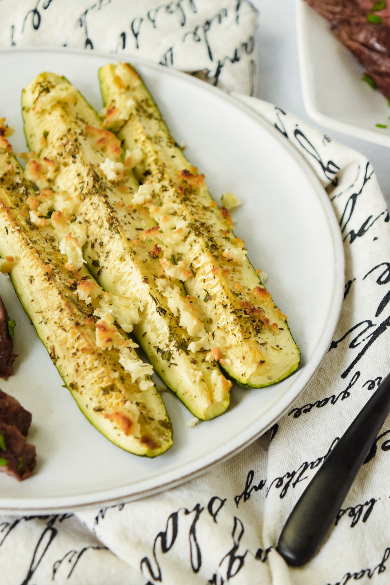 Oven Roasted Zucchini Spears