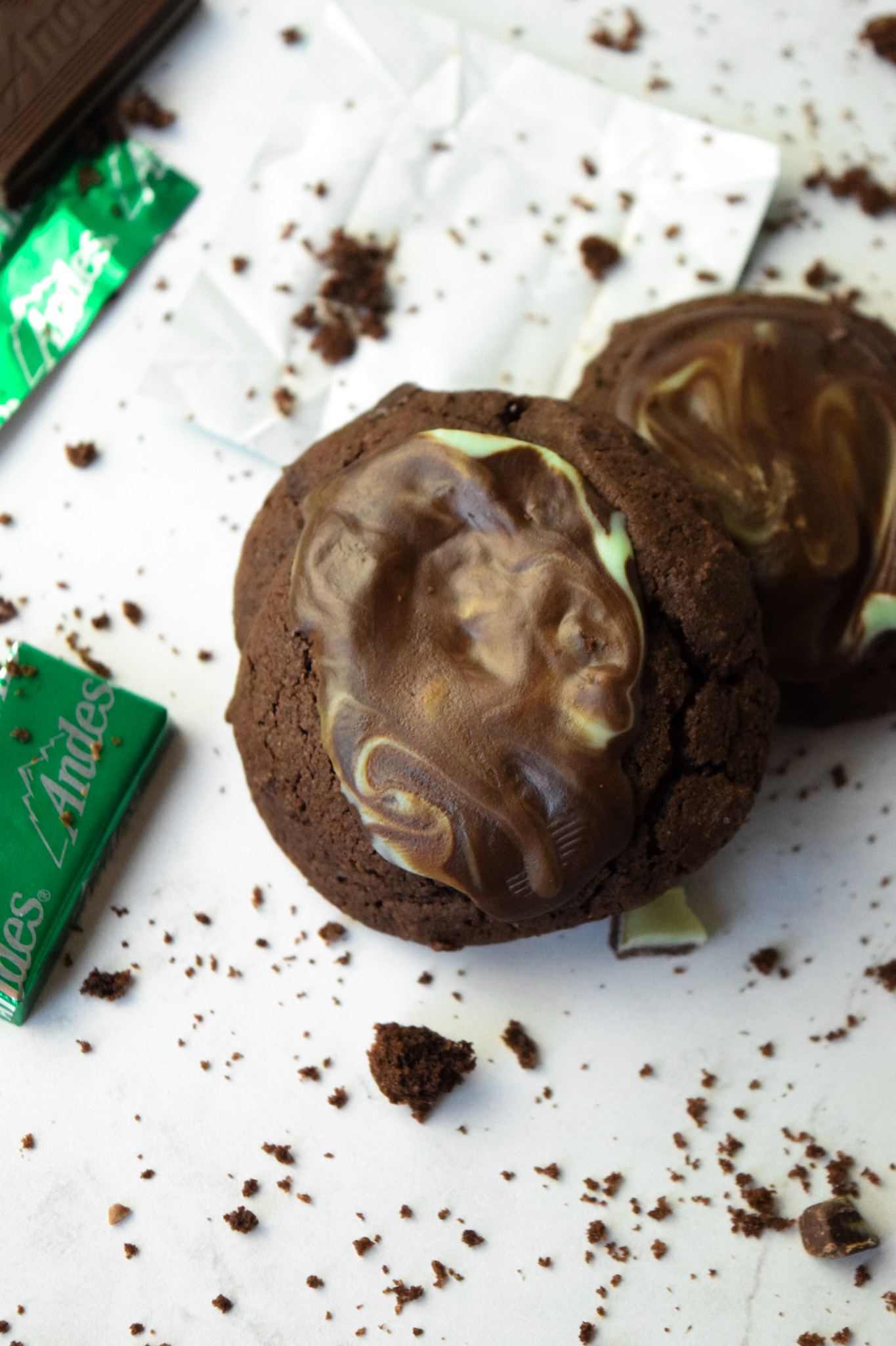 Gluten Free Andes Mint Chocolate Cookies