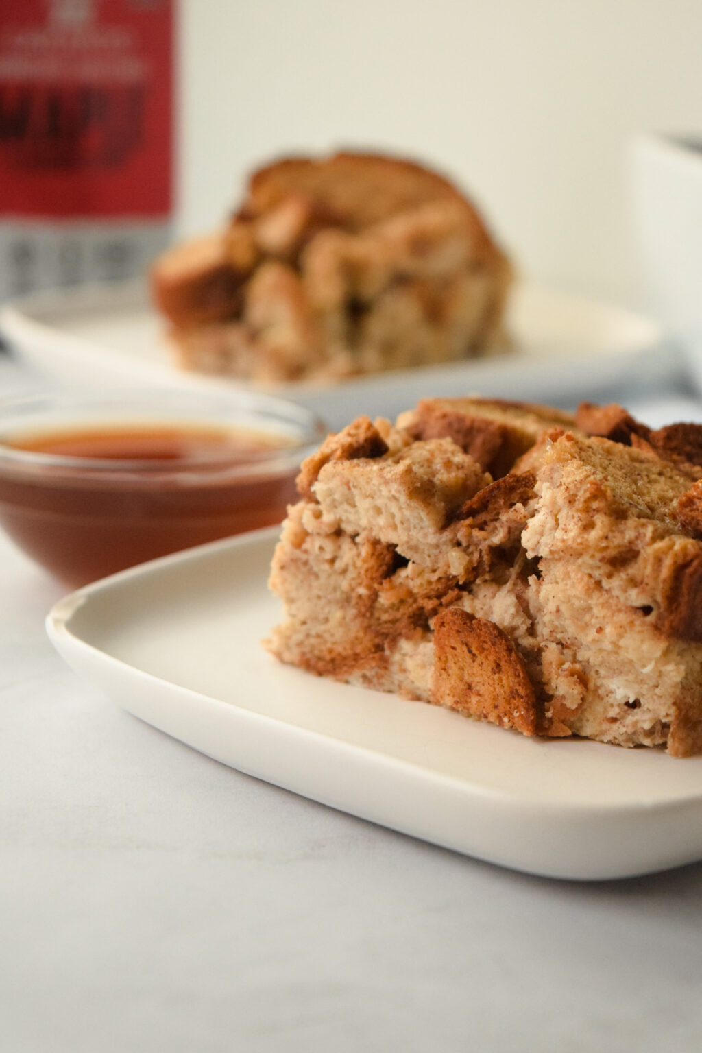 Plate with Gluten Free French Toast Casserole